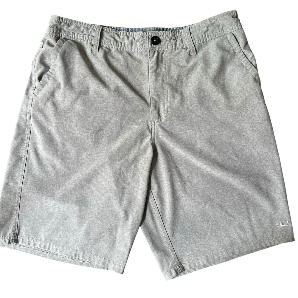 O’Neill Men’s Hybrid Board Shorts Gray Size 32 Stretch Casual Surf Swim